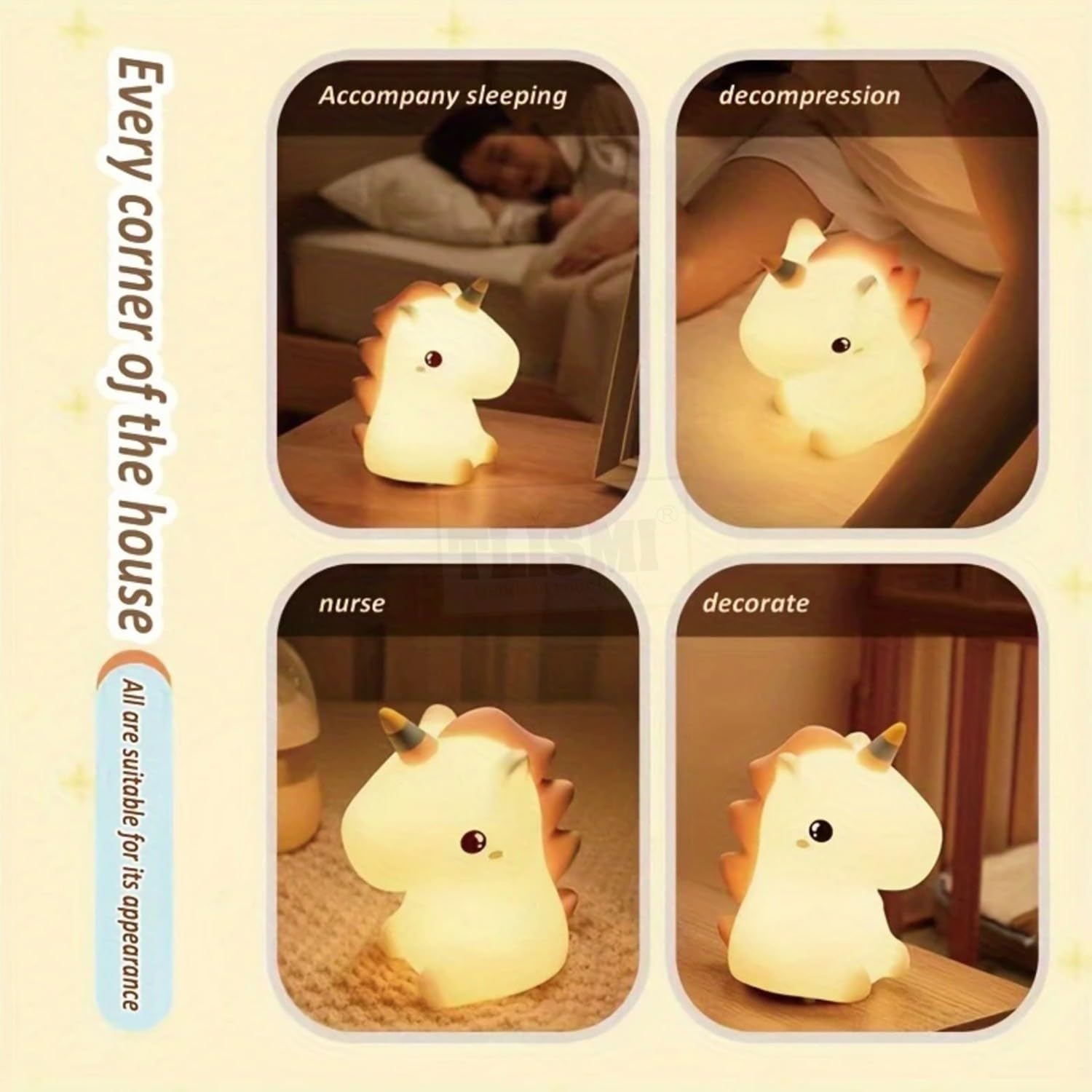 Rainbow Unicorn Silicone Light view 6