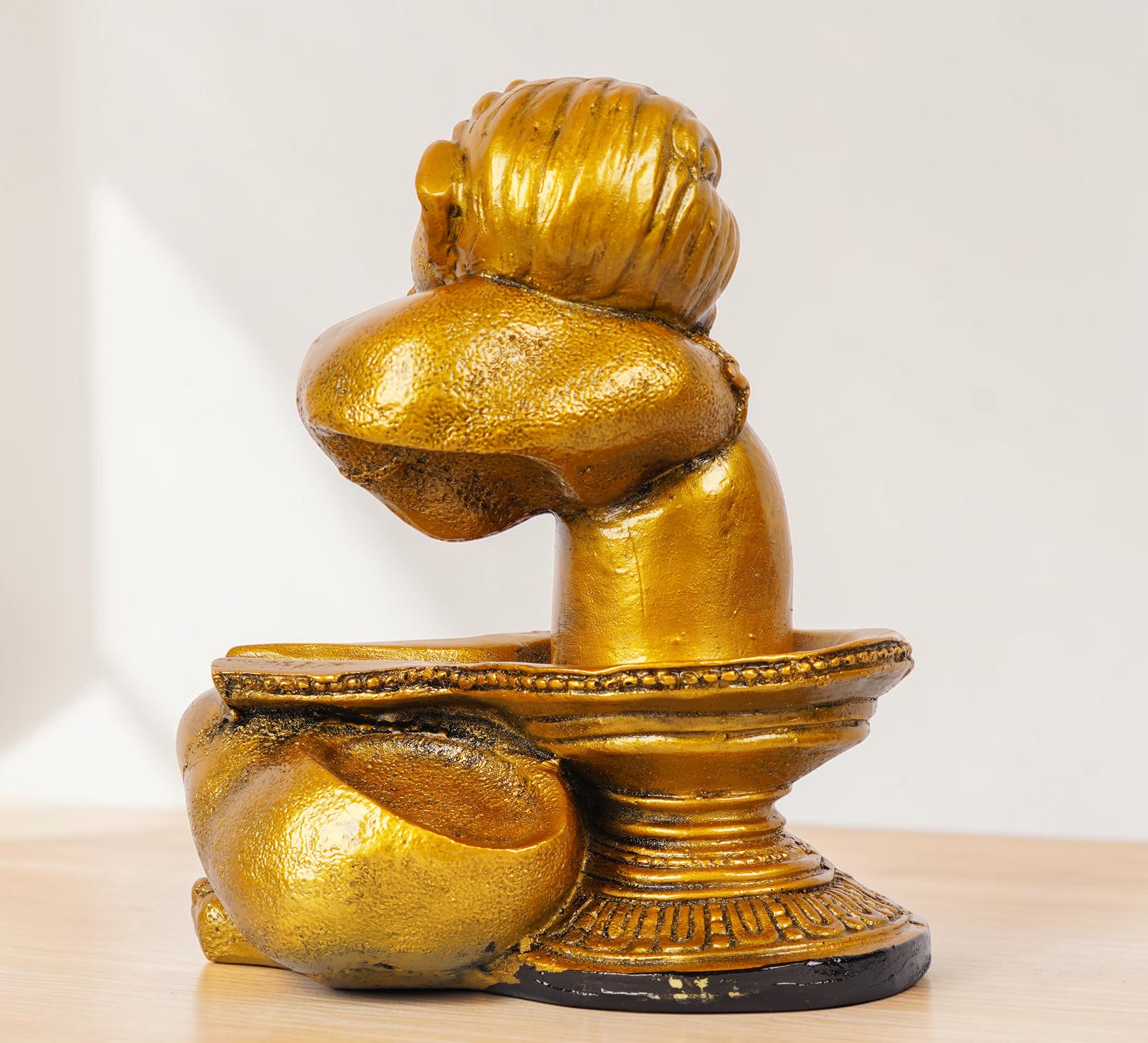Vinayagar And Siva Lingam Statue view 3