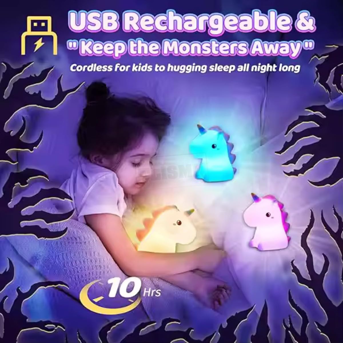 Rainbow Unicorn Silicone Light view 7