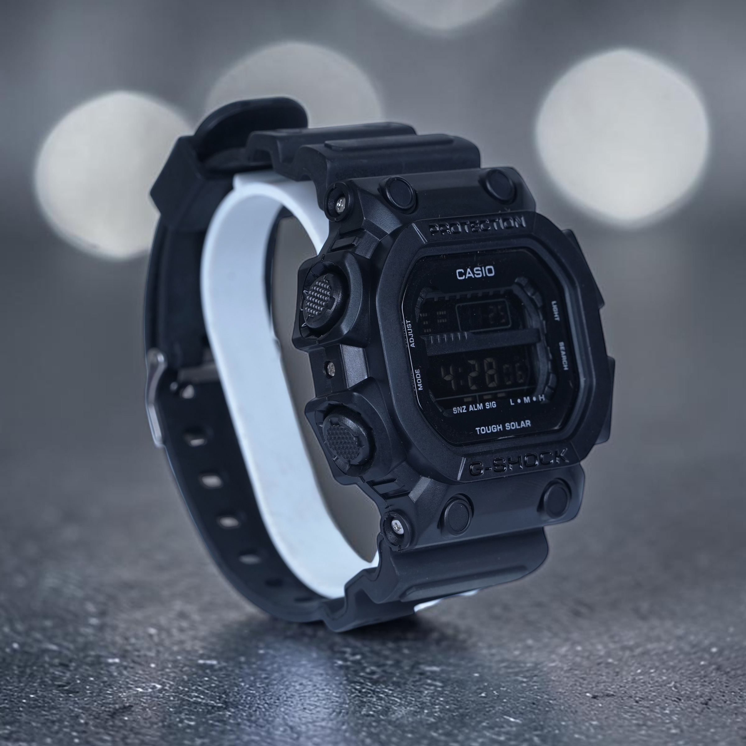 Casio G Shock (all-black digital watch featuring a tough solar power system) view 2