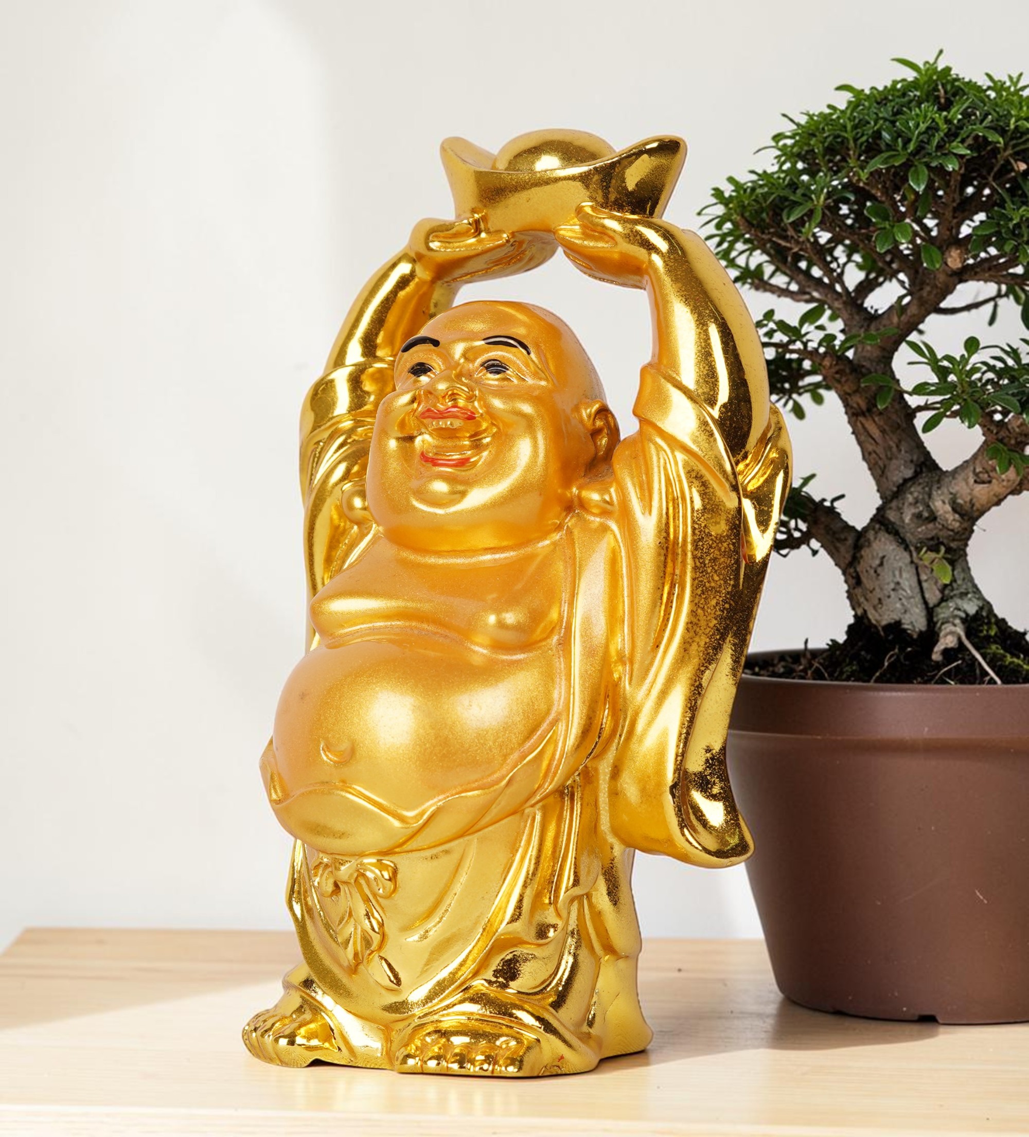 Laughing Budhdha Statue 002 view 2
